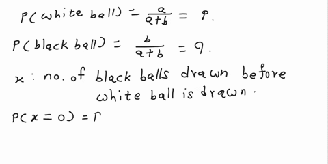 an-urn-contains-a-white-and-b-black-balls-one-ball-at-a-time-is-randomly-withdrawn-until-the-first-white-ball-is-drawn-find-the-expected-number-of-black-balls-that-are-withdrawn-55122