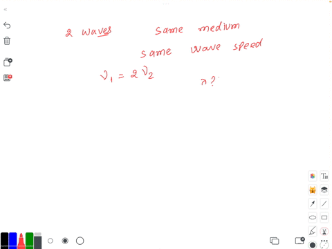 2-waves-are-traveling-in-the-same-medium-they-have-the-same-wave-speed-wave-1-has-twice-the-frequency-of-wave-2-what-do-we-know-about-their-wavelengths-wave-2-has-double-the-wavelength-of-wa-74506