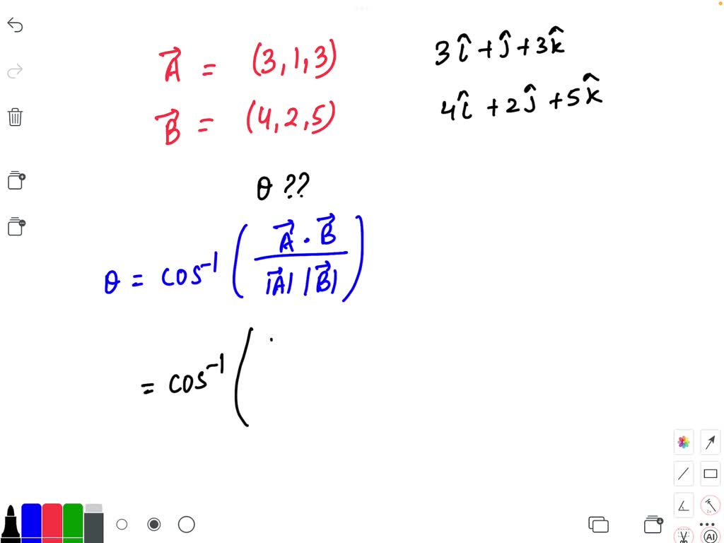 solved-vectors-a-and-b-are-inclined-at-angle-50-if-a-1-and-b-2