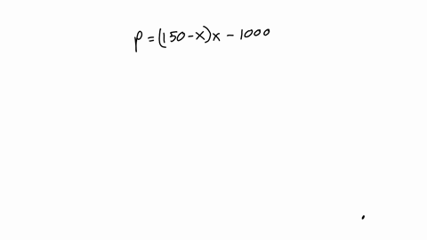 the-profit-function-px-of-a-company-selling-x-items-perday-is-given-px-150-xx-1000-find-the-number-of-items-that-the-company-should-manufacture-to-get-maximum-profitalso-find-the-maximum-pro-78413