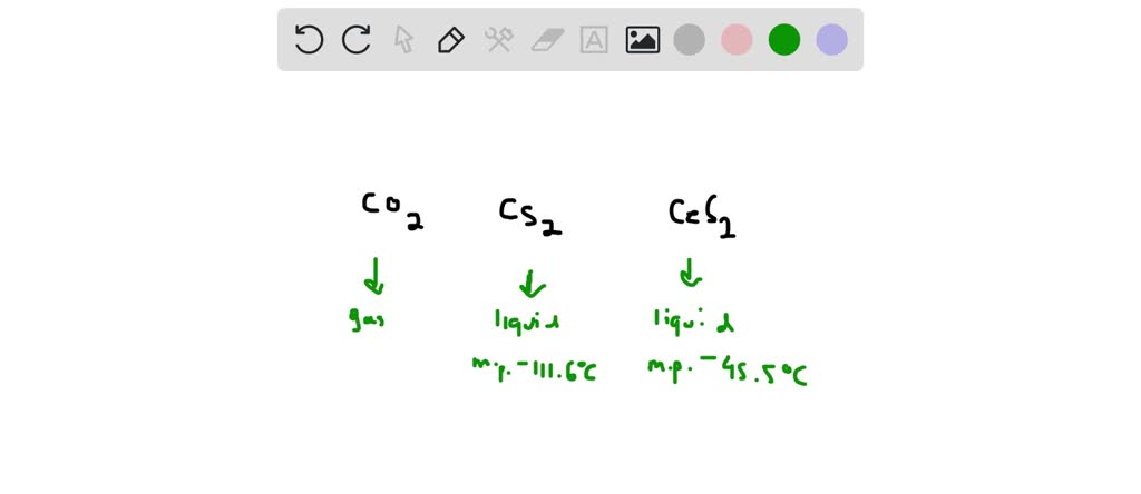 SOLVED Carbon diselenide CSe2 is a liquid at room temperature