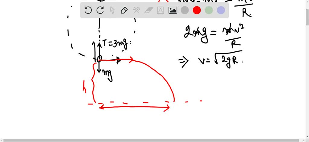 a-ball-is-swung-by-a-rope-in-a-vertical-circle-of-radius-r-the-tension