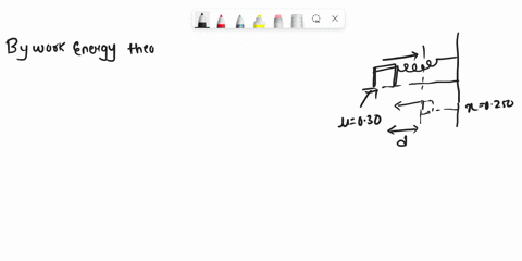 a-250-mathrmkg-textbook-is-forced-against-one-end-of-a-horizontal-spring-of-negligible-mass-that-is-61197