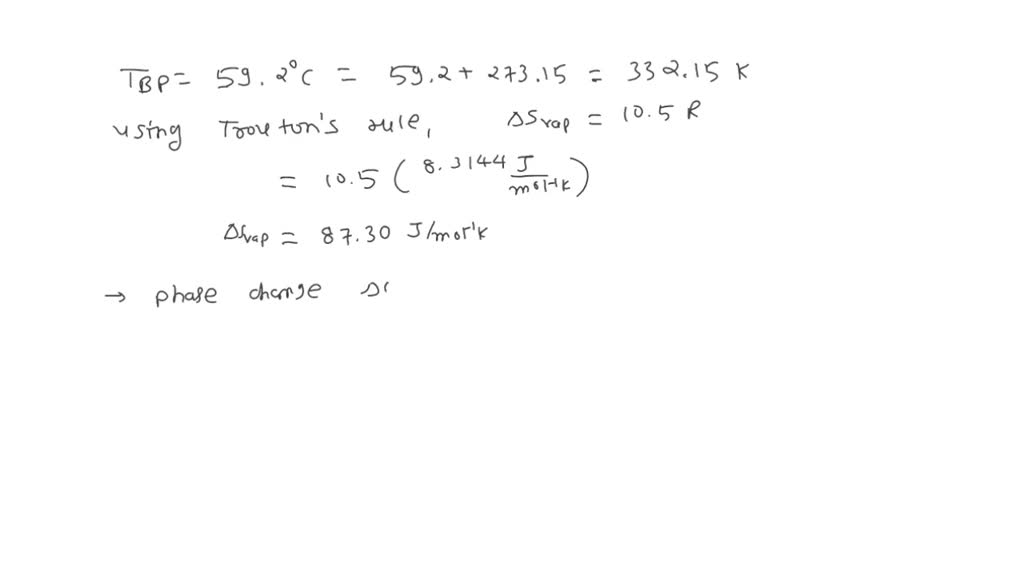 SOLVED Estimate the enthalpy of vaporization of liquid bromine from