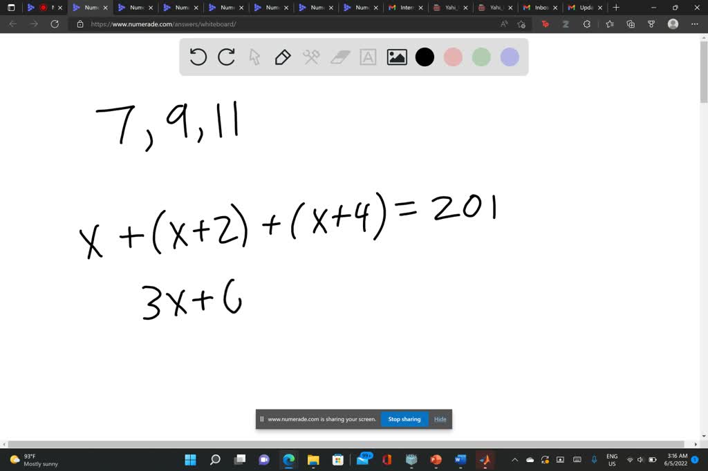 solved-the-sum-of-three-consecutive-odd-integers-is-201-find-the