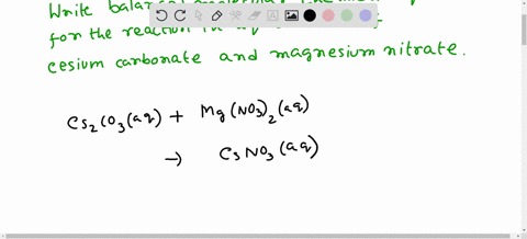 Write the balanced molecular chemical equation for the...