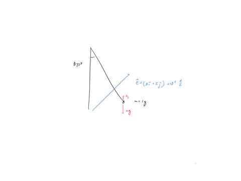 a-charged-cork-ball-of-mass-100-g-is-suspended-on-a-light-string-in-the-presence-of-a-uniform-electric-field-as-shown-in-figurewhen-e-300i50010ncthe-ball-is-in-equilibrium-at-370finda-the-ch-68574
