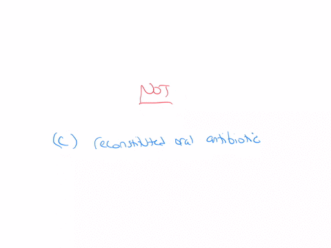 which-of-the-following-is-not-considered-a-high-alert-medication-choose-answera-chemotherapy-agents-choose-answerb-parenteral-nutrition-choose-answerc-reconstituted-oral-antibiotic-choose-answerd-insu