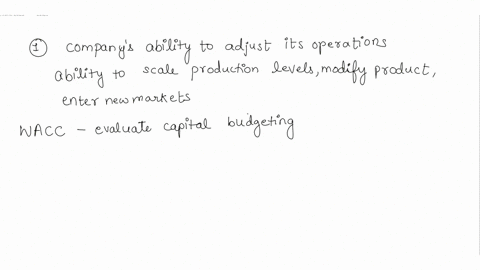 how-does-the-potential-for-operating-flexibility-in-the-future-investments-affect-the-value-of-a-capital-budgeting-project-when-would-it-be-appropriate-to-use-the-weighted-average-cost-of-ca-83964