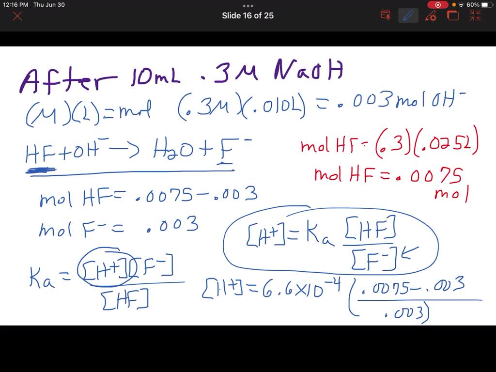 SOLVED: Problem 31. (30 points) A 20.0 mL sample of 0.20 M hydrofluoric ...