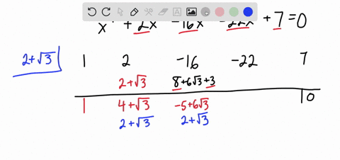 solve-the-equation-x4-2x3-16x2-22x-7-0-give-that-it-has-a-root-2-3-23146