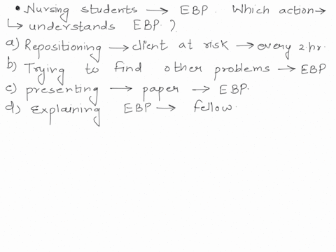 the-nursing-student-completes-a-literature-review-on-evidence-based-practice-ebp-which-action-indicates-that-the-student-understands-ebp-53156