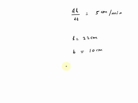 the-base-of-a-triangle-is-shrinking-at-a-rate-of-1cmmin-and-the-height-of-the-triangle-is-increasing-at-a-rate-of-5cmmin-find-the-rate-at-which-the-area-of-a-triangle-changes-when-the-height-07465
