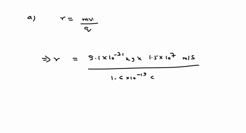 an-electron-moves-in-a-circular-path-perpendicular-to-a-uniform-magnetic-field-with-a-magnitude-of-2-35163
