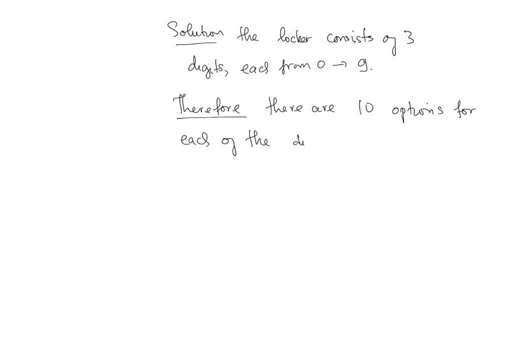 3 digit possible combinations