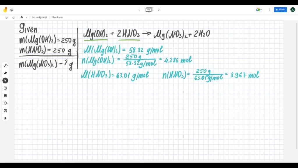 SOLVED Nitric acid can be neutralized by any base to form a salt and