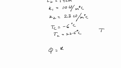 two-slabs-of-the-same-area-a-770-cm2-and-the-thickness-l16cm-and-l219cm-and-thermal-conductivities-k110wm-oc-and-k223wm-oc-are-in-thermal-contact-with-each-other-as-shown-the-temperatures-of-their-o-2