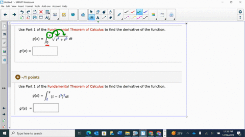 use-part-1-of-the-fundamental-theorem-of-calculus-to-find-the-derivative-of-the-function-gx-vt4-t6-dt-gx-3-1-points-use-part-1-of-the-fundamental-theorem-of-calculus-to-find-the-derivative-o-41986