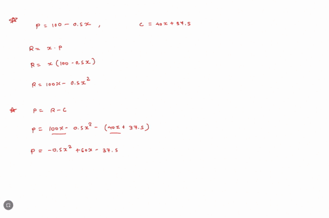 a-commodity-has-a-demand-function-modeled-by-p100-05-x-and-a-total-cost-function-modeled-by-c40-x375-38446