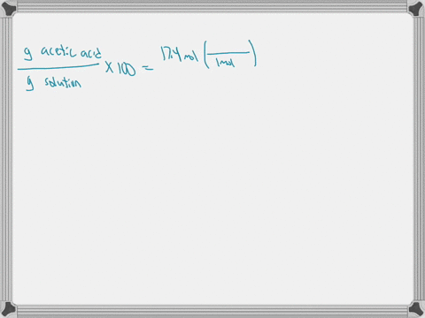 a-concentrated-acetic-acid-solution-has-a-density-of-105-gml-at-25c-and-is-174-m-what-is-the-percent-by-mass-of-ch3cooh-in-the-solution-question-8-options-06-ch3cooh-by-mass-28-ch3cooh-by-ma-08567