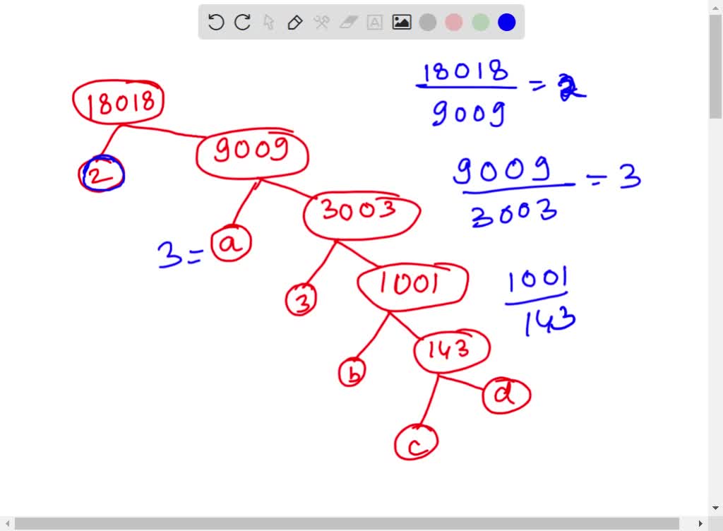 SOLVED: 'find The Missing Numbers A B C And D In The Given Factor Tree ...