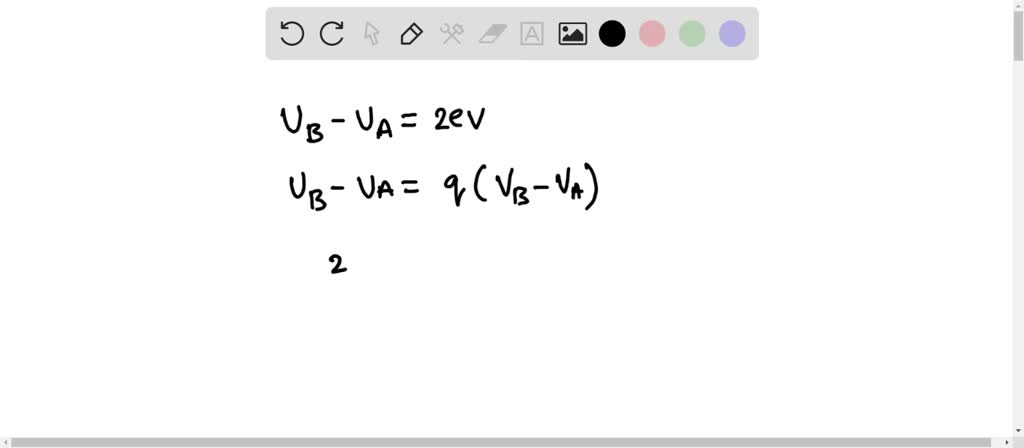 SOLVED: When An Electron Is Moved From Point A To Point B, The ...