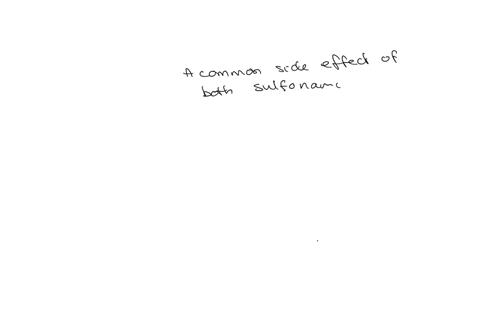 a-common-side-effect-of-sulfonamides-and-fluoroquinolones-is-_____-choose-answera-diarrhea-choose-answerb-rash-choose-answerc-headache-choose-answerd-photosensitivity