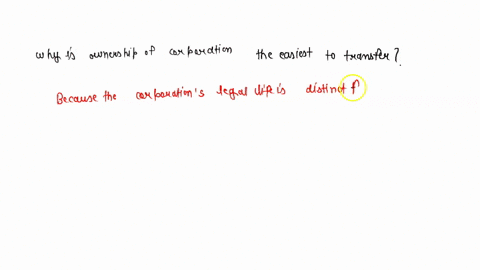 why-is-ownership-of-a-corporation-the-easiest-to-transfer-63418