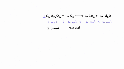 glucose-reacts-with-oxygen-according-to-the-reaction-c6h12o6-6-o2-6-co2-6-h2o-if-20-moles-of-c6h12o6-react-with-40-moles-of-o2-how-many-moles-of-the-excess-reactant-remain-after-the-reaction-23002