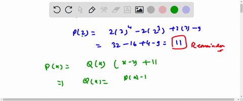 use-the-remainder-theorem-to-find-p-2-for-pr-2x-2x2x-9-specifically-give-the-quotient-and-the-remainder-for-the-associated-division-and-the-value-of-p-2-quotient-remainder-p2-0-05177