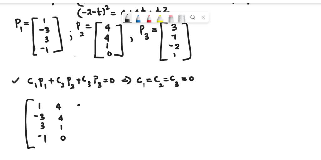 SOLVED: If B Is The Standard Basis Of The Space P3 Polynomials, Then ...