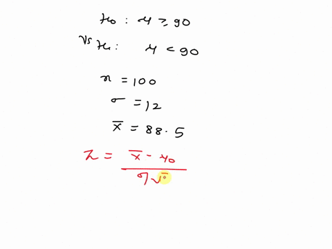 you-may-need-to-use-the-appropriate-technology-to-answer-this-question-consider-the-following-hypothesis-test-h0-90-ha-90-a-sample-of-100-is-used-and-the-population-standard-deviation-is-12-96478
