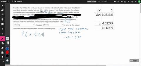 from-the-to-do-list-this-week-you-should-be-familiar-with-example-72-in-the-text-recall-that-it-was-about-a-random-variable-with-pdf-fx-12-for-4-x-6-you-should-recognize-this-pdf-as-a-contin-87889