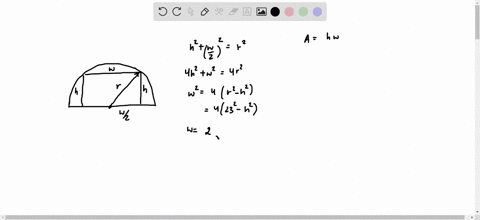 a-rectangle-is-constructed-with-its-base-on-the-diameter-of-a-semicircle-with-radius-23-and-with-its-two-other-vertices-on-the-semicircle-what-are-the-dimensions-of-the-rectangle-with-maximu-95157