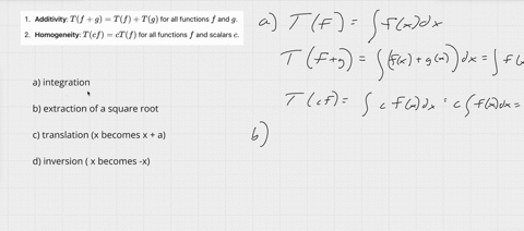 text-problem-4-15-points-which-of-the-following-operations-are-linear-and-which-are-non-linear-explain-and-show-your-work-by-giving-specific-examples-a-integration-b-extraction-of-a-square-r-37551