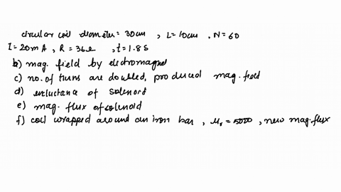 a-circular-coil-of-wire-30-cm-in-diameter-and-10-cm-long-has-60-turns-when-a-20-ma-current-is-run-through-the-coil-the-resistance-is-measured-as-36-placing-the-coil-between-magnets-creates-an-electrom
