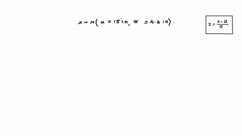 a-manufacturer-knows-that-their-items-have-normally-distributed-length-with-mean-of-15-inches-and-standard-deviation-of-42-inches-if-one-item-is-chosen-at-random-what-is-the-probability-that-66956