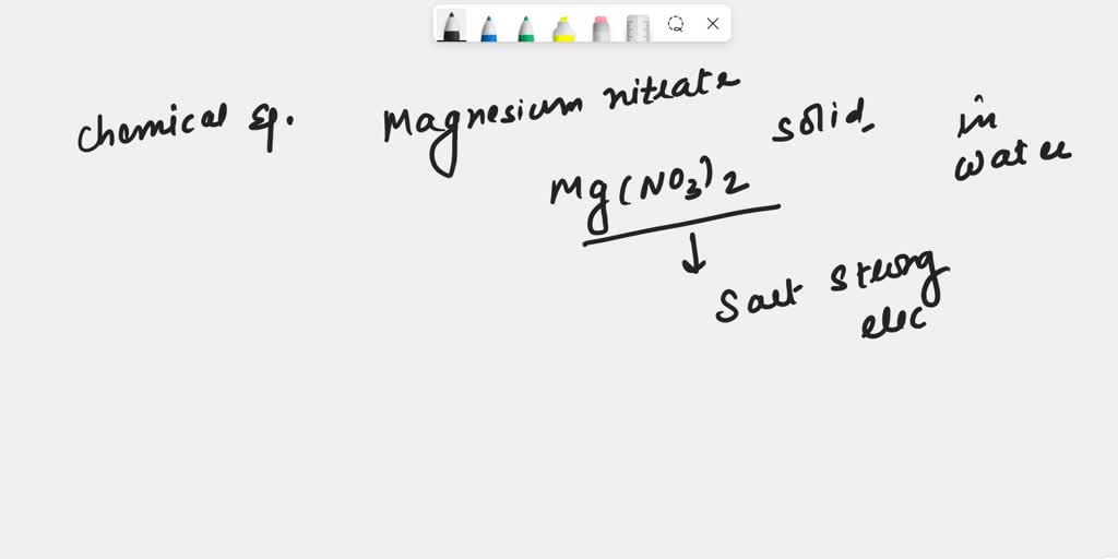 SOLVED Write chemical equation that describes the dissolving of solid