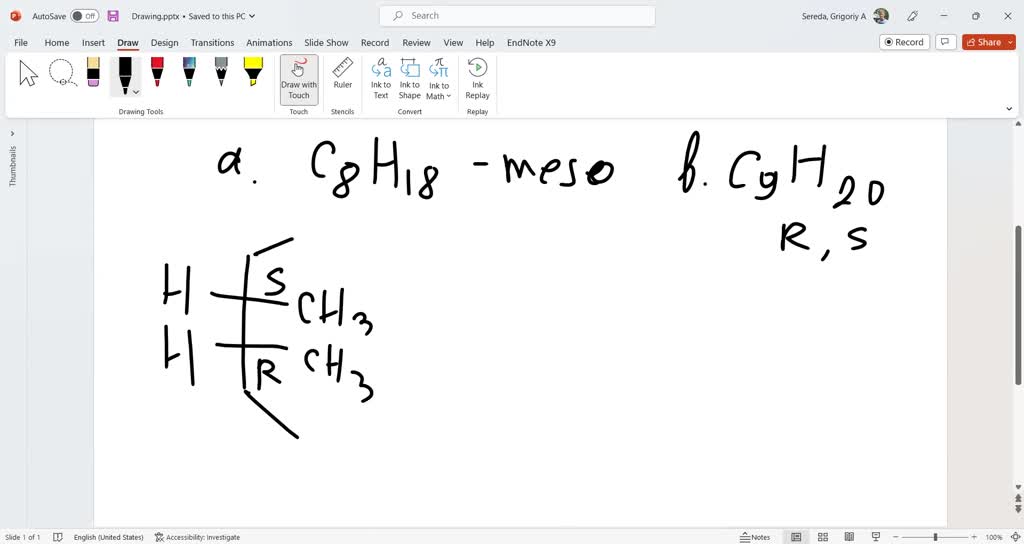 SOLVED: Draw examples of the following: (a) A meso compound with the ...