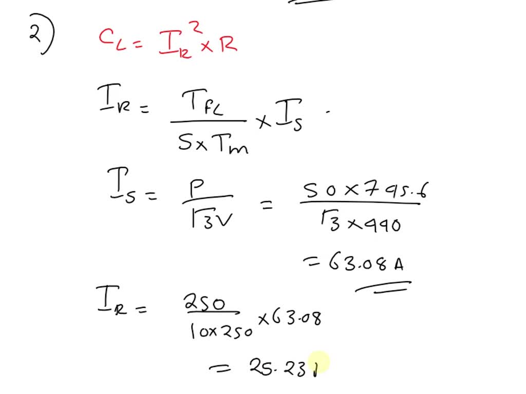 SOLVED: Texts: 1. A) Calculate The Approximate Full Load Current ...