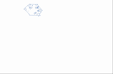 1-four-of-the-interior-angles-of-a-hexagon-measure-9292-100100-9494-and-140140-the-remaining-two-angles-each-measure-x32-what-is-the-value-of-xx-justify-your-response-the-sum-of-all-interior-84544