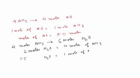 a-sample-of-gas-contains-01100-mol-of-nh3g-and-01375-mol-of-o2g-and-occupies-a-volume-of-150-l-the-following-reaction-takes-place-4nh3g-5o2g4nog-6h2og-calculate-the-volume-of-the-sample-afte-04079
