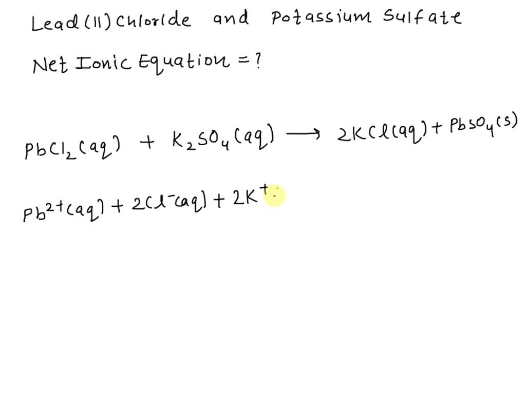 SOLVED Write complete ionic equation and nct ionic equation solution