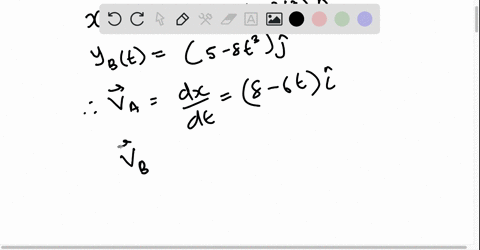 a-particle-is-moving-along-the-x-axis-with-its-coordinate-with-time-t-given-by-xt-10-8t-3t2-another-particle-is-moving-along-the-y-axis-with-its-coordinate-as-a-function-of-time-given-by-yt-31009
