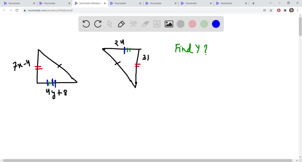 SOLVED 'The two triangles are congruent Using the image, find the