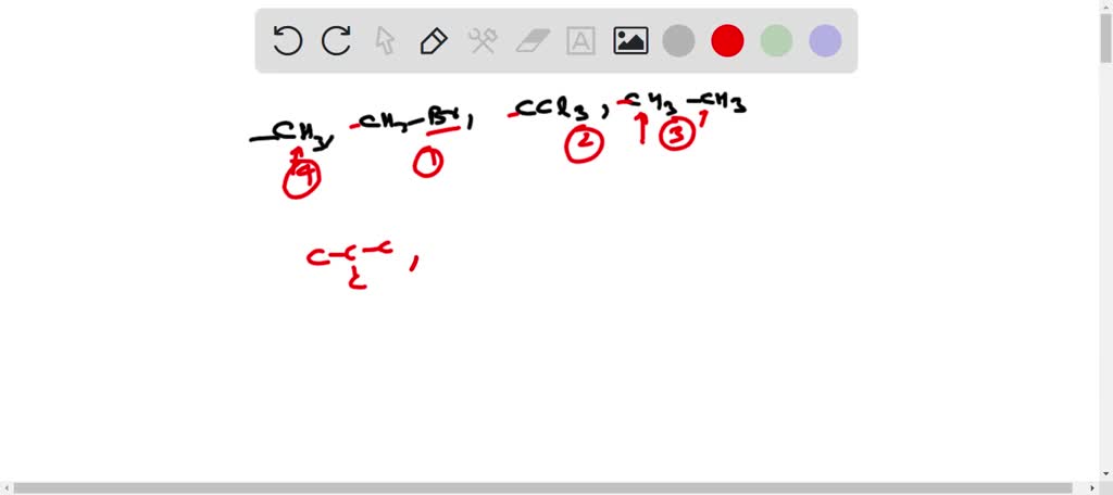 SOLVED: Draw the structures of the following substituents and within ...
