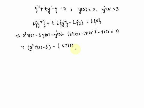 12-pts-solve-the-following-initial-value-problem-using-laplace-transforms-y-ty-y-0-y0-0y0-3-82963