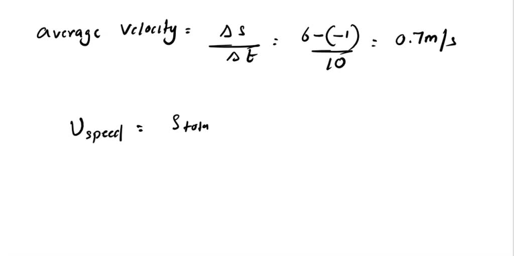 SOLVED: When t=0, the particle is at A. In four seconds, it travels to ...