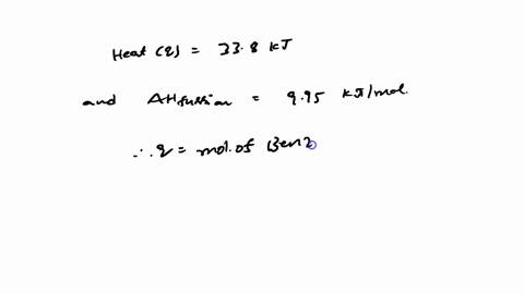 how-many-grams-of-benzene-c6h6-can-be-melted-with-338-kj-of-heat-energy-the-molar-heat-of-fusion-of-benzene-is-995-kjmol-24343