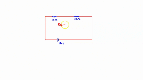 a-150-resistor-and-a-300-resistor-in-series-are-connected-to-a-120-v-dc-sourcea-what-is-are-the-currents-through-the-resistorscurrent-through-the-150-resistor-acurrent-through-the-300-resist-44976
